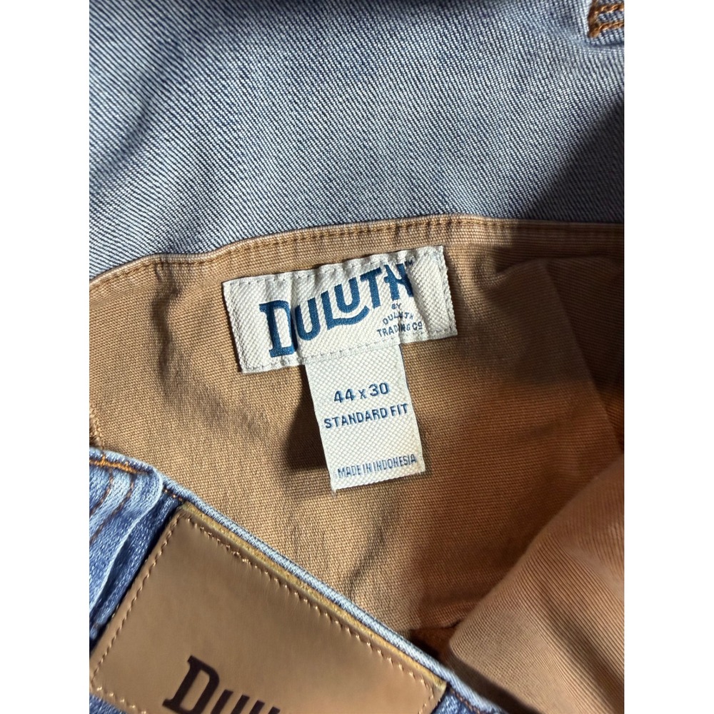 Duluth Carpenter Jeans Mens 44x30 Blue Excellent Ballroom Double Flex Standard - Picture 4 of 10